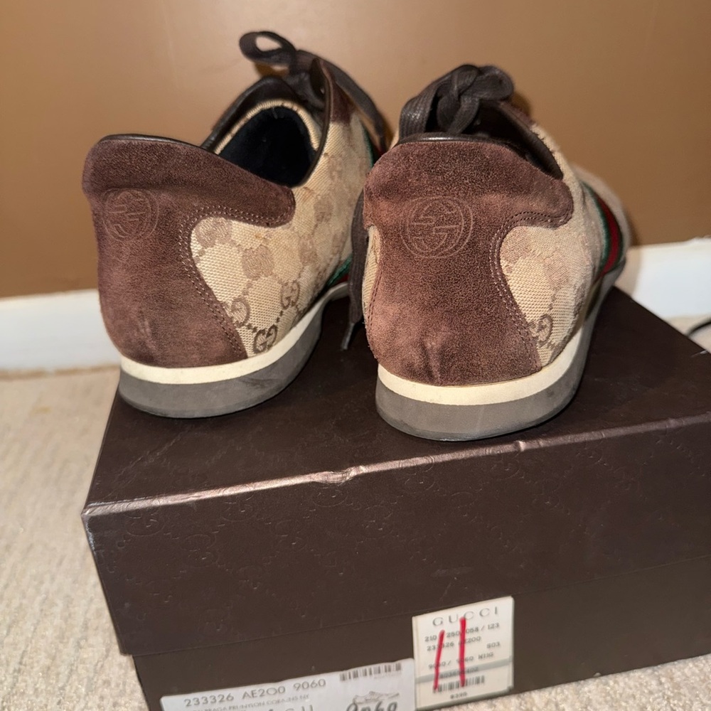 Mens Vintage Gucci Guccissima Sneakers (Men’s Sz 12) - Picture 11 of 14